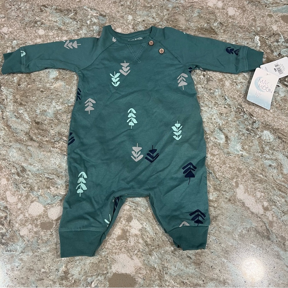 Mac & Moon Tree Romper Playsuit 3M NWT